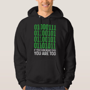 Sudadera Código Binario Geek Si Puedes Leer Esto Eres Demas