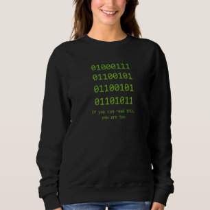 Sudadera Código Binario Programador Informático Desarroll