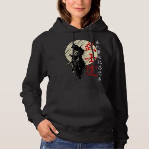 Sudadera Código Bushido Samurai Guerrero japonés Kanji Pull