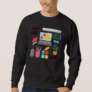 Sudadera Código Como Un Desarrollador De Software Programad