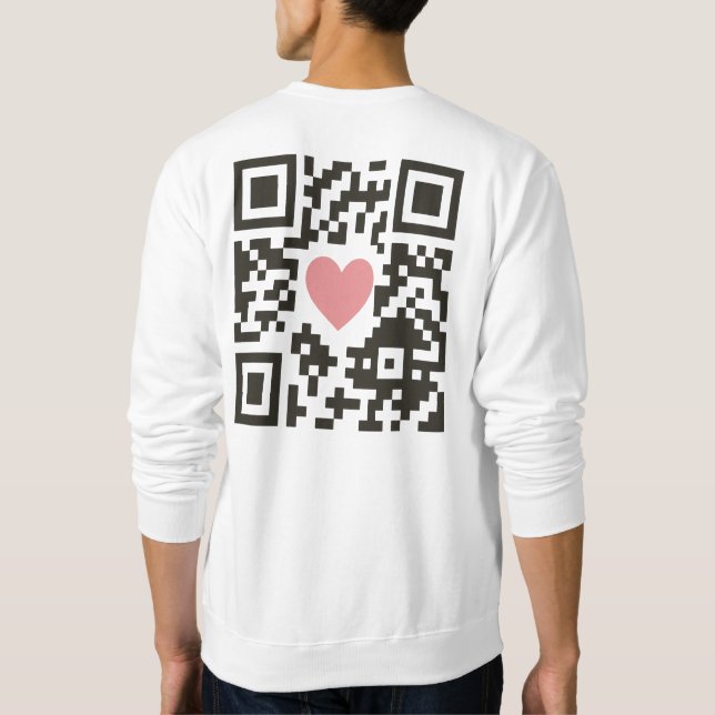 Sudadera Código de Amor QR (Reverso)