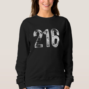 Sudadera Código de área 216 Cleveland OH Teléfono móvil Áre