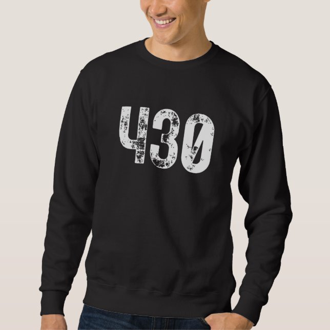 Sudadera Código de área 430 Tyler TX Teléfono móvil Código  (Anverso)