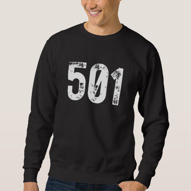 Sudadera Código de área 501 Little Rock AR Área de teléfono (Anverso)