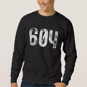 Sudadera Código de área 604 Vancouver BC Teléfono móvil Áre