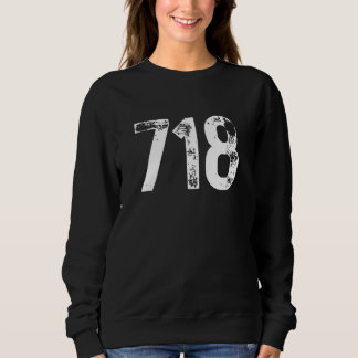 Sudadera Código de área 718 Nueva York NY Compañía de área