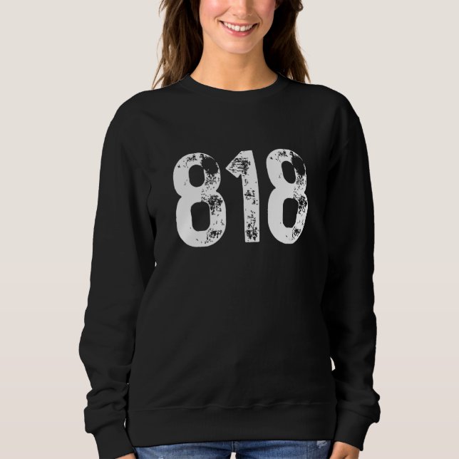 Sudadera Código de área 818 Los Ángeles CA Área de teléfono (Anverso)