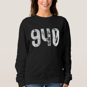 Sudadera Código de área 940 Denton TX Código de área de tel