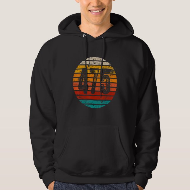 Sudadera Código de área de atardecer de época 475 con probl (Anverso)