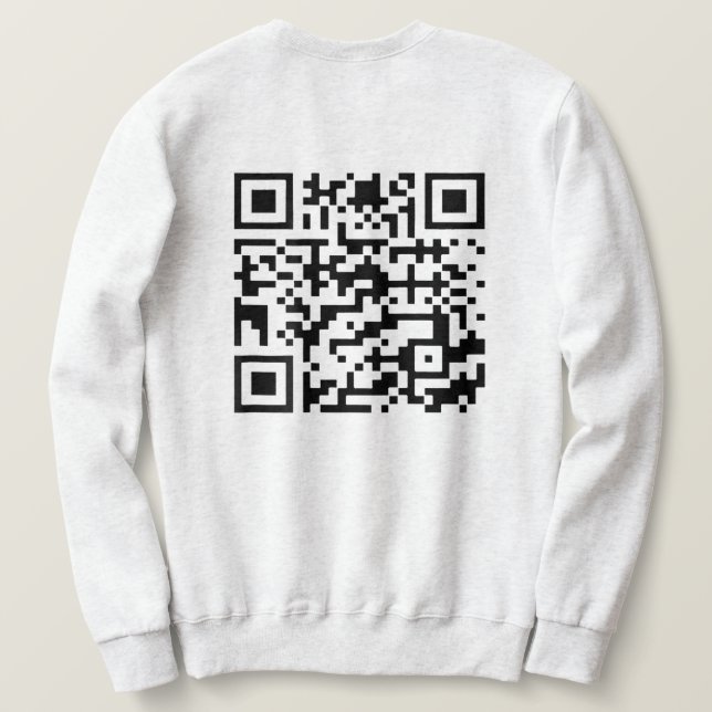 Sudadera Código de baile divertido del presidente Trump QR  (Reverso del diseño)
