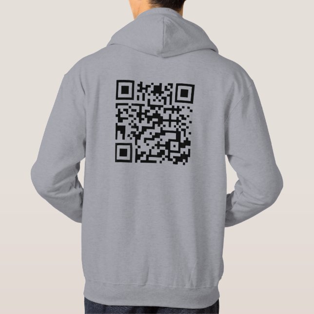 Sudadera Código de baile divertido del presidente Trump QR  (Reverso)