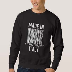 Sudadera Código De Barras Hecho En Italia
