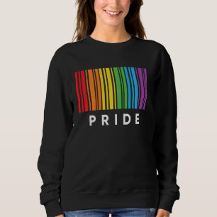 Sudadera Código de barras Orgullo Bisexual Bandera Gay Lesb