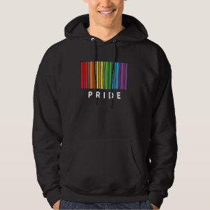 Sudadera Código de barras Orgullo Bisexual Bandera Gay Lesb