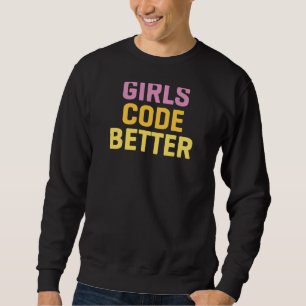 Sudadera Código de chicas Mejor Programación de Ciencias In