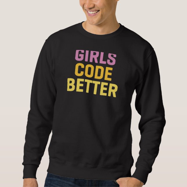 Sudadera Código de chicas Mejor Programación de Ciencias In (Anverso)