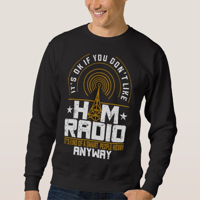 Sudadera Código de Hobby de Ham Radio Operator Amateur Mors (Anverso)