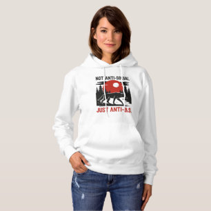 Sudadera Código de Lobo Solitario: No Antisocial, Sino Anti