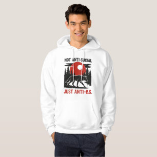 Sudadera Código de Lobo Solitario – No Antisocial, Solo Ant
