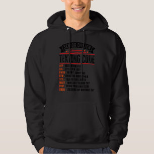 Sudadera Código de mensajería para abuelos de ciudadanos ma