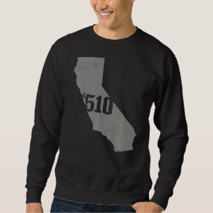Sudadera Código del área 510 de California Mamáes del estad