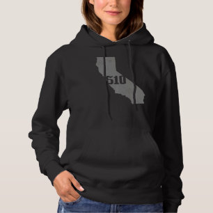 Sudadera Código del área 510 de California Mamáes del estad