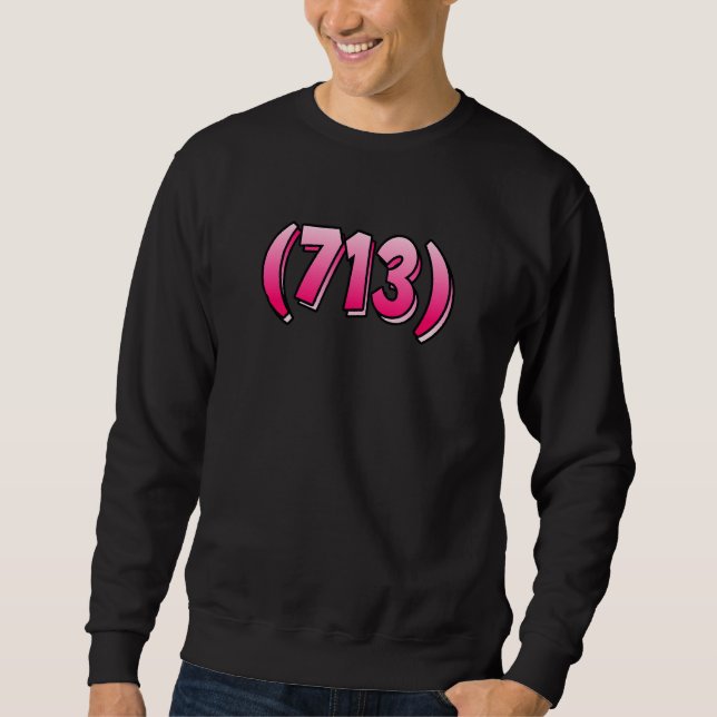 Sudadera Código del Área 713 de Texas Houston Pasadena Pear (Anverso)