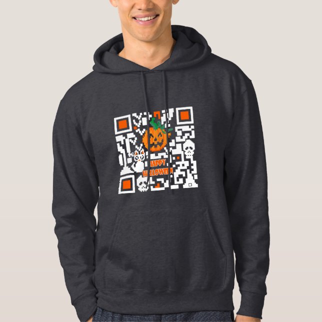 Sudadera Código QR de Halloween (Anverso)