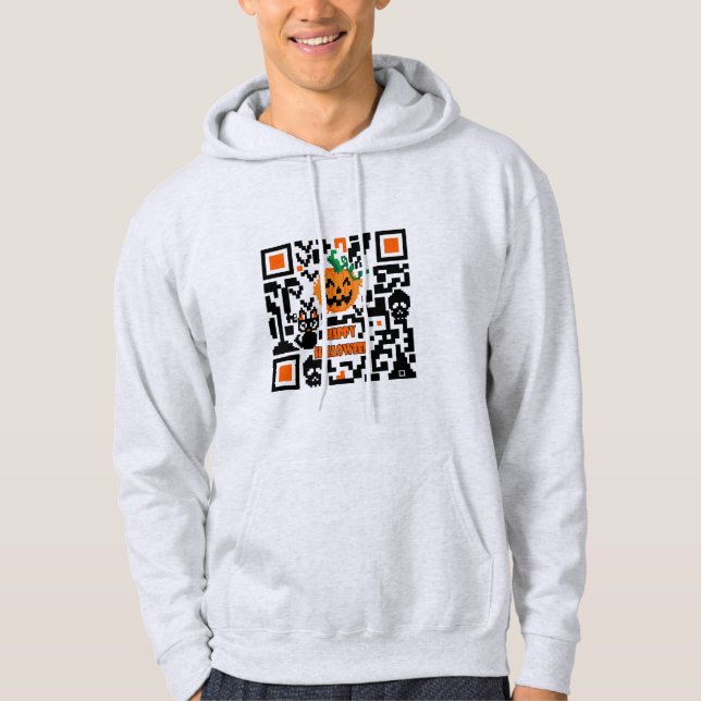 Sudadera Código QR de Halloween (Anverso)