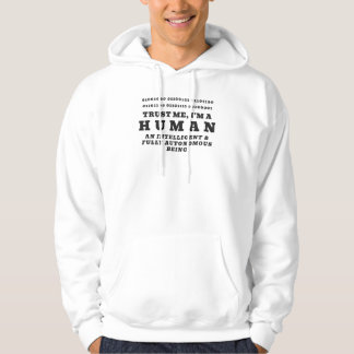 Sudadera Código QR de promoción de código binario de saludo