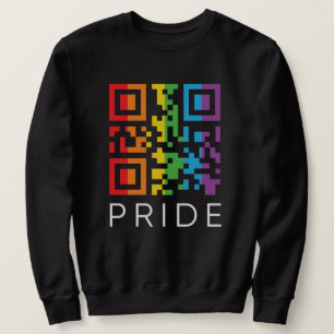 Sudadera Código QR del Arcoiris Orgullo LGBTQIA+