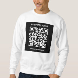 Sudadera Código QR editable (generado al instante) | Negro