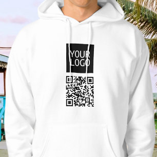 Sudadera Código QR editable y logotipo o imagen de su empre