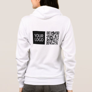 Sudadera Código QR editable y su logotipo comercial o image