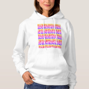 Sudadera Código QR secreto imprime la capucha clásica de la