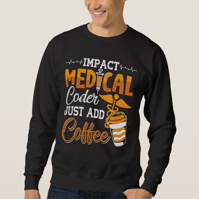 Sudadera Coding Assistant Programador Código médico simplem (Anverso)