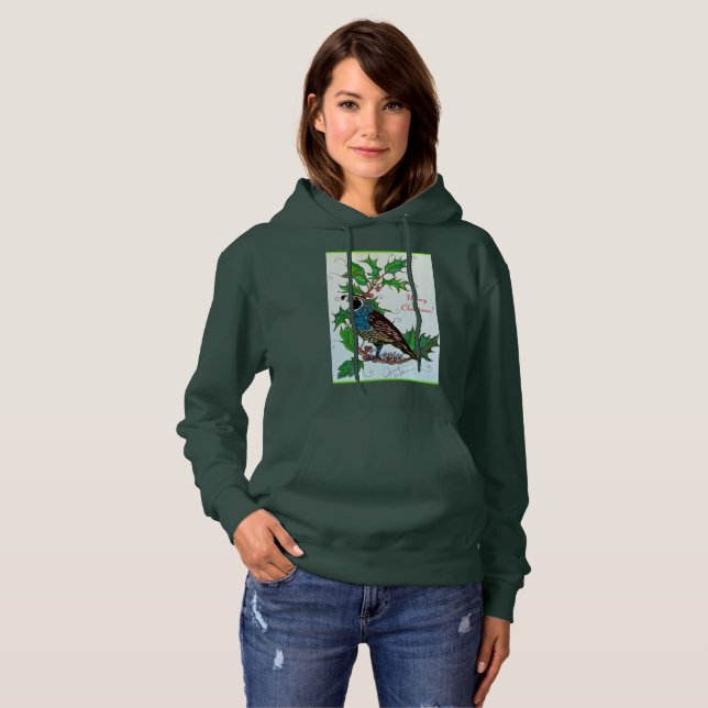 Sudadera Codorniz en Acebo  (Anverso completo)