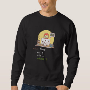 Sudadera Coffee Cat It Program Code Programmer Coder Comput