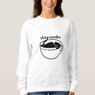 Sudadera Coffee Cat Stay Awake
