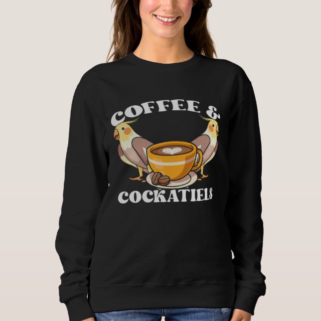 Sudadera Coffee & Cockatiels Caffeine Quarrion for Parrot O (Anverso)