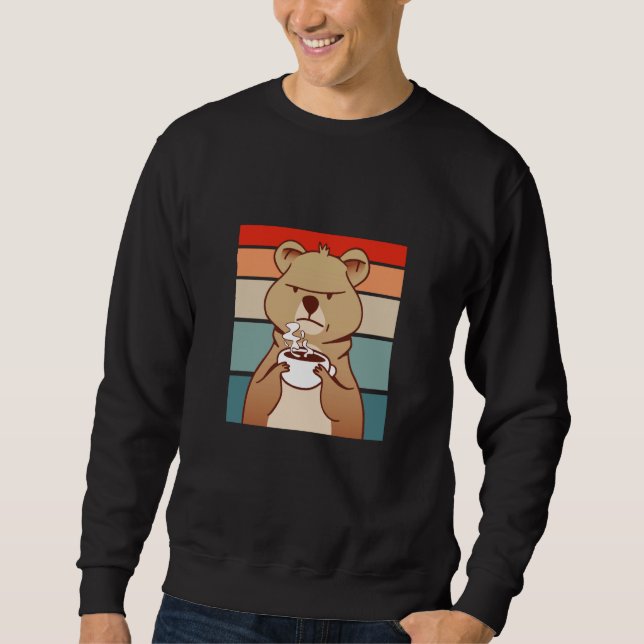 Sudadera Coffee Coffee Angry Bear (Anverso)
