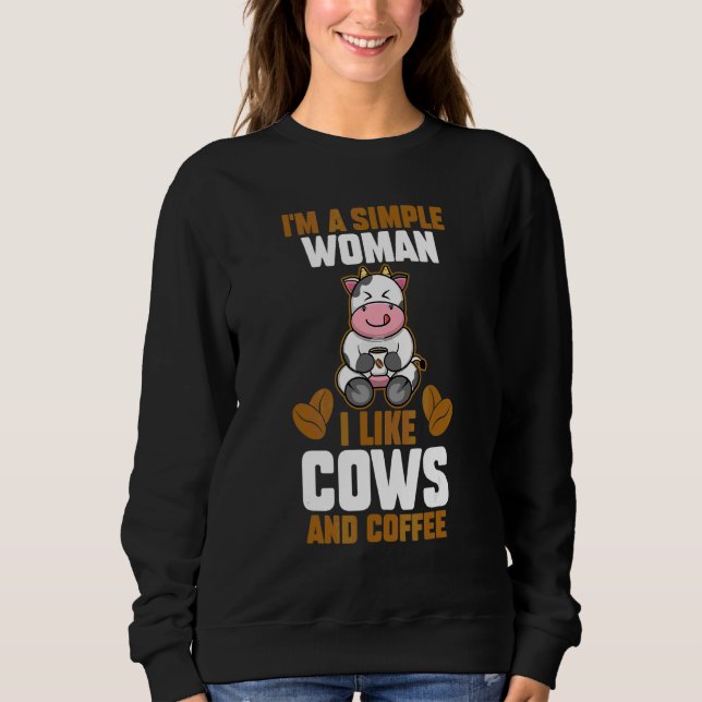 Sudadera Coffee Cow (Anverso)