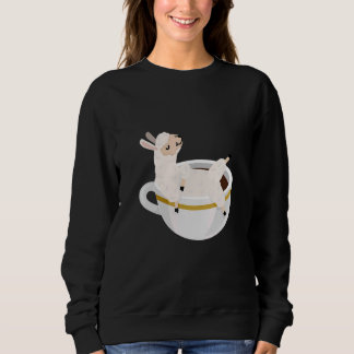 Sudadera Coffee Cup Llama Alpaca Boy  Girl  Kids