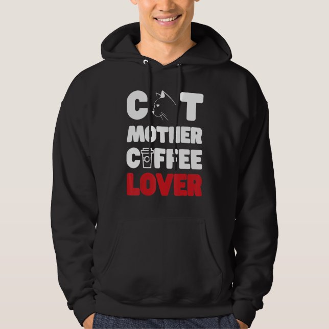 Sudadera Coffee de la madre del gato (Anverso)