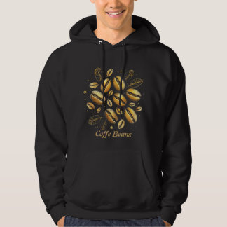 Sudadera Coffee dorado frijol camiseta - Negro y Go de lujo
