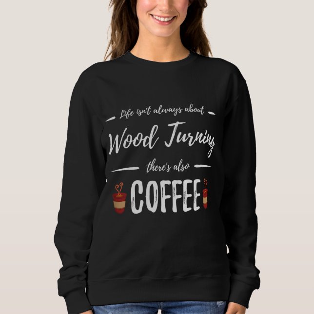 Sudadera Coffee Drinker Wood Convertiéndose en una idea div (Anverso)