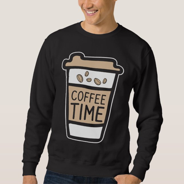 Sudadera Coffee  Espresso Barista Cappuccino Grandpa (Anverso)