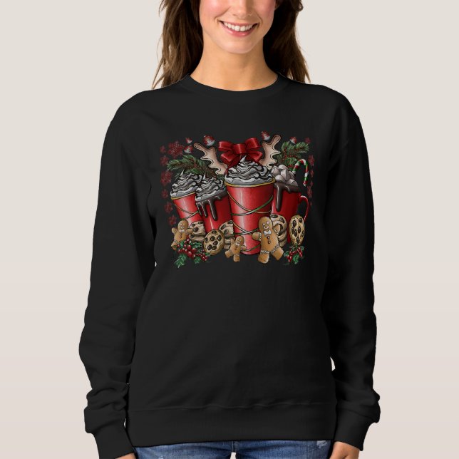 Sudadera Coffee Holiday Christmas Coffee Gingerbread Cookie (Anverso)