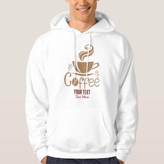 Sudadera Coffee Lover Design – Minimal Coffee Cup Graphic (Anverso)