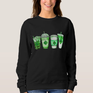 Sudadera Coffee Lucky Latte Green St. Patrick's Day Irish S